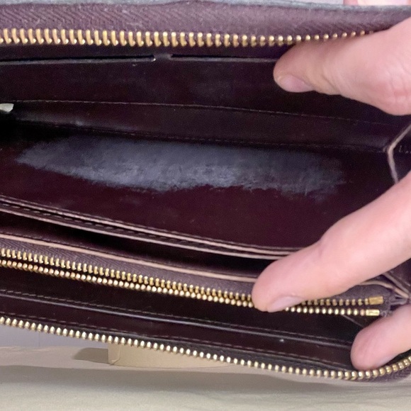 Louis Vuitton Monogram Vernis Wallet - wine color - Picture 10 of 11